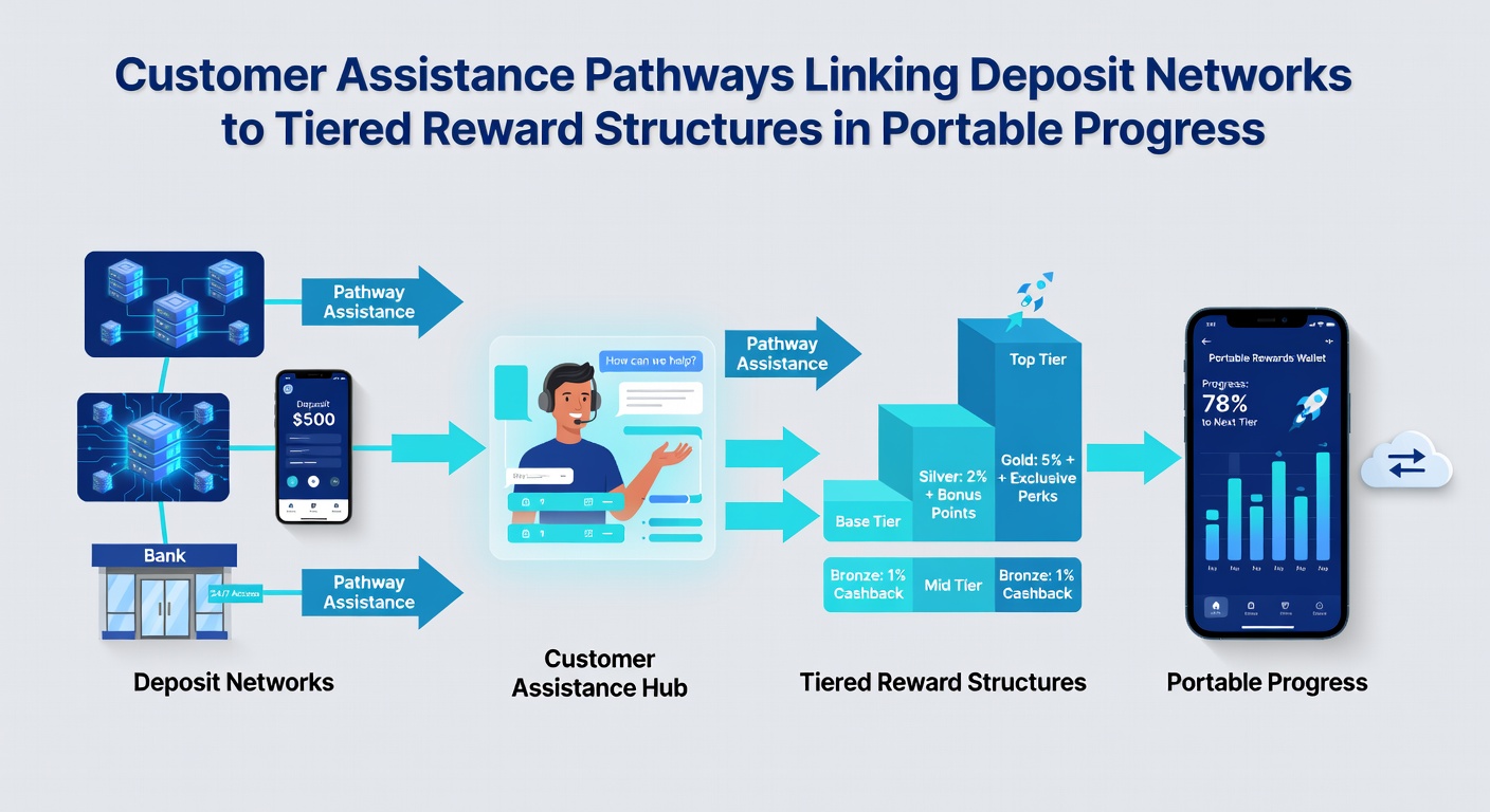 Mobile device screen showing tiered reward progression linked to deposit confirmation and progressive jackpot meter