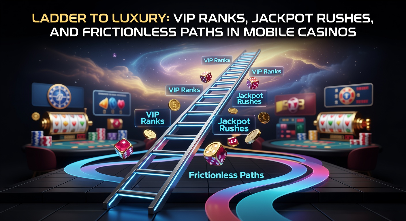 Dynamic screenshot of a mobile jackpot rush in progress, with VIP rank badges, rushing symbols, and seamless transaction flows highlighted