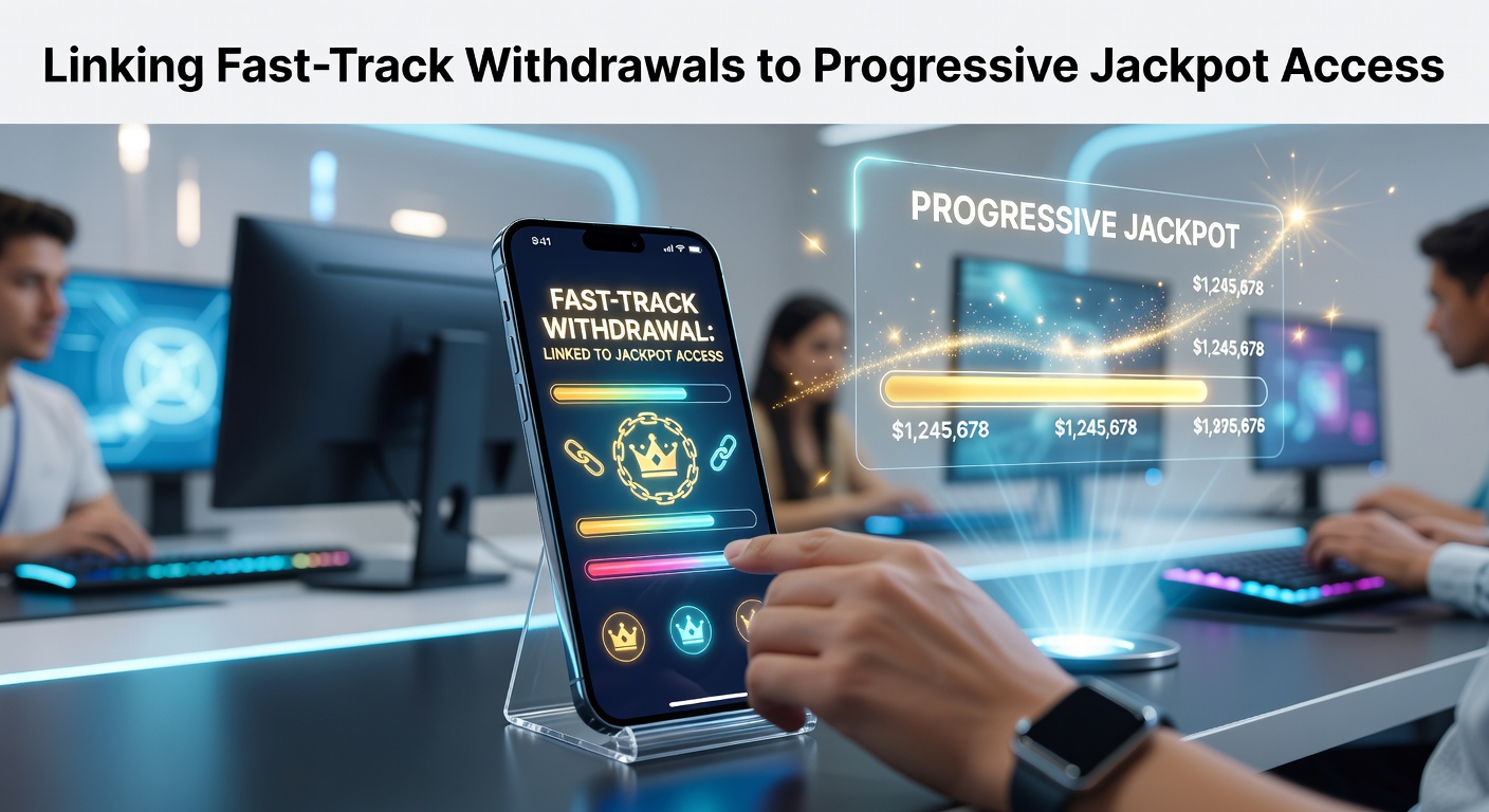 Smartphone screen displaying mobile casino interface with progressive jackpot meter and withdrawal confirmation