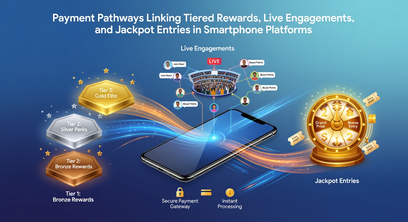 Smartphone screen displaying integrated payment and rewards dashboard in a gaming app