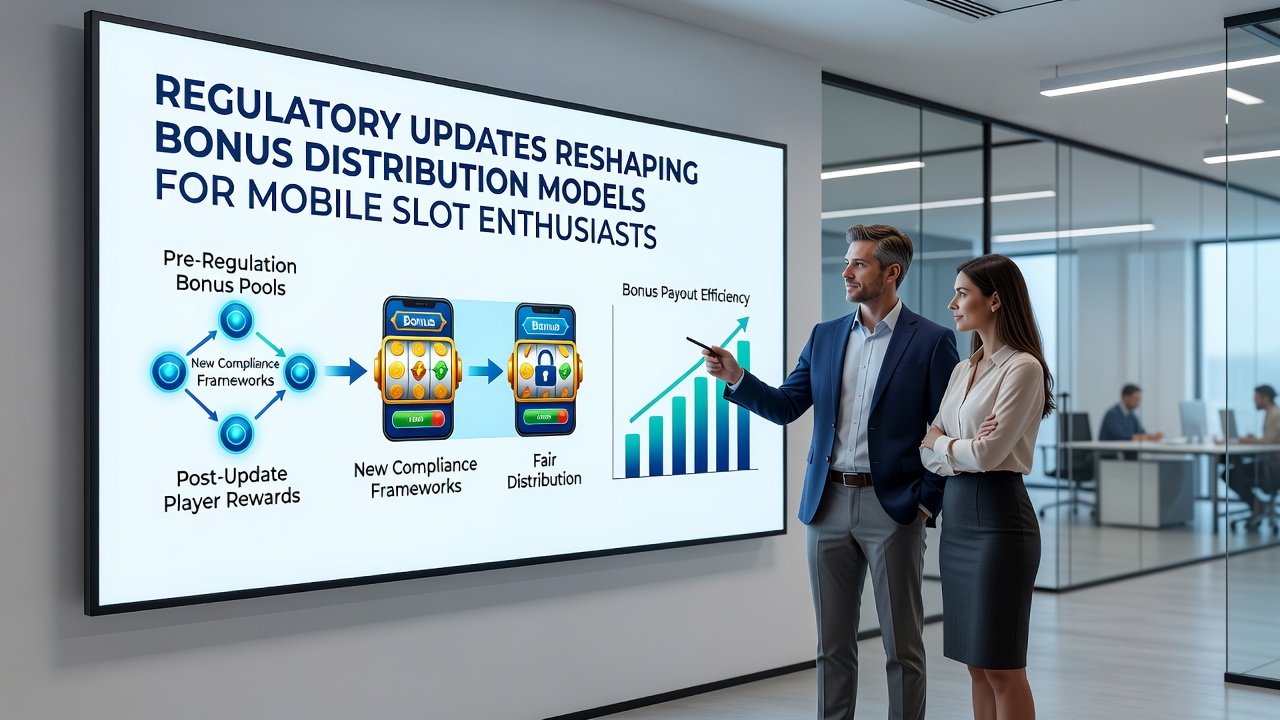 Mobile device displaying updated bonus distribution interface under new regulations